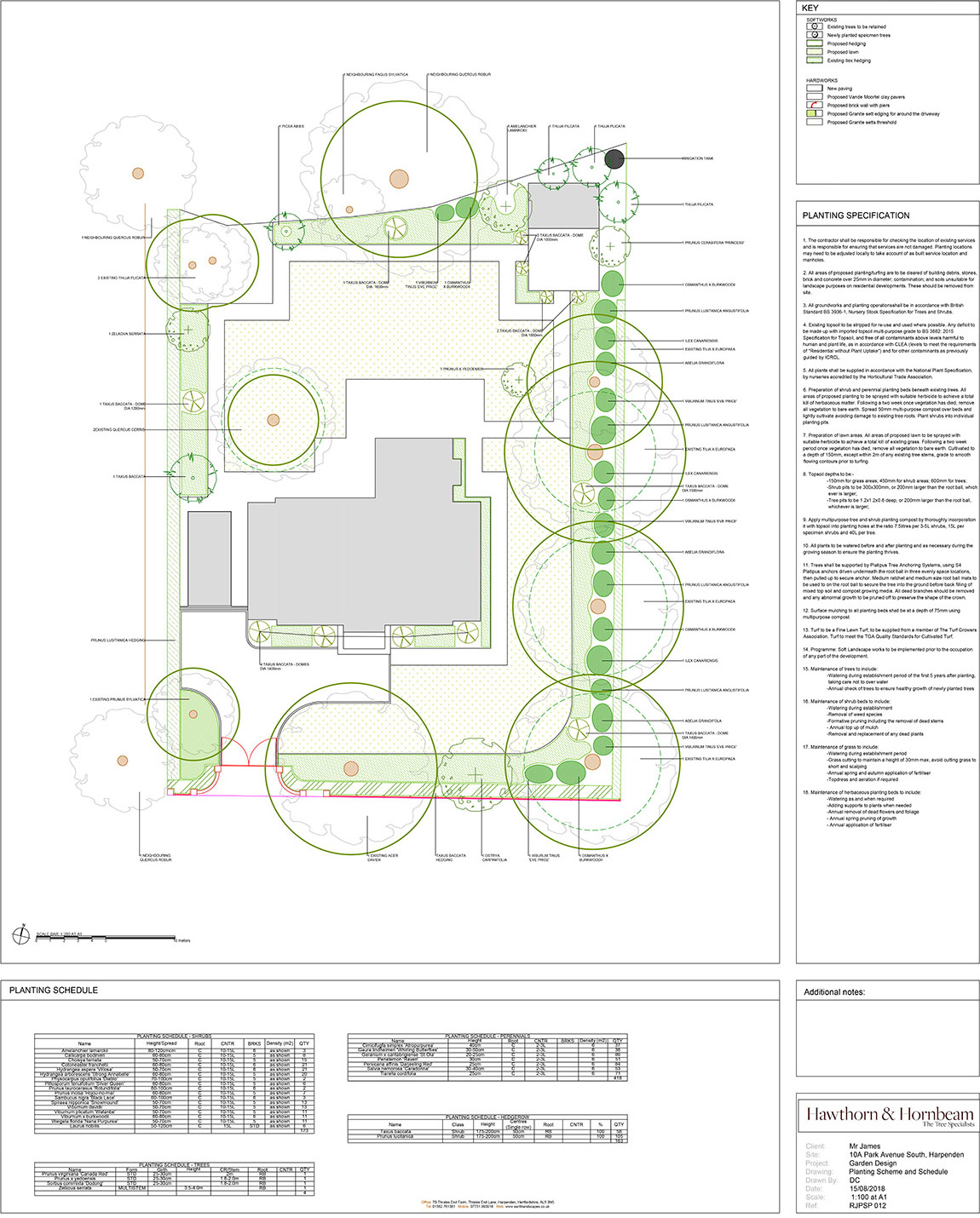Tree & Planting Design Plan